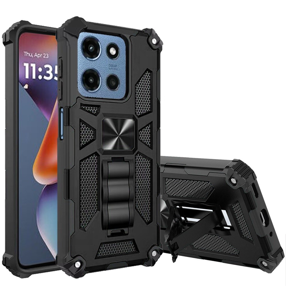 For Moto G 2025/2026/G Play 2026 Case Shockproof with Stand + Tempered Glass
