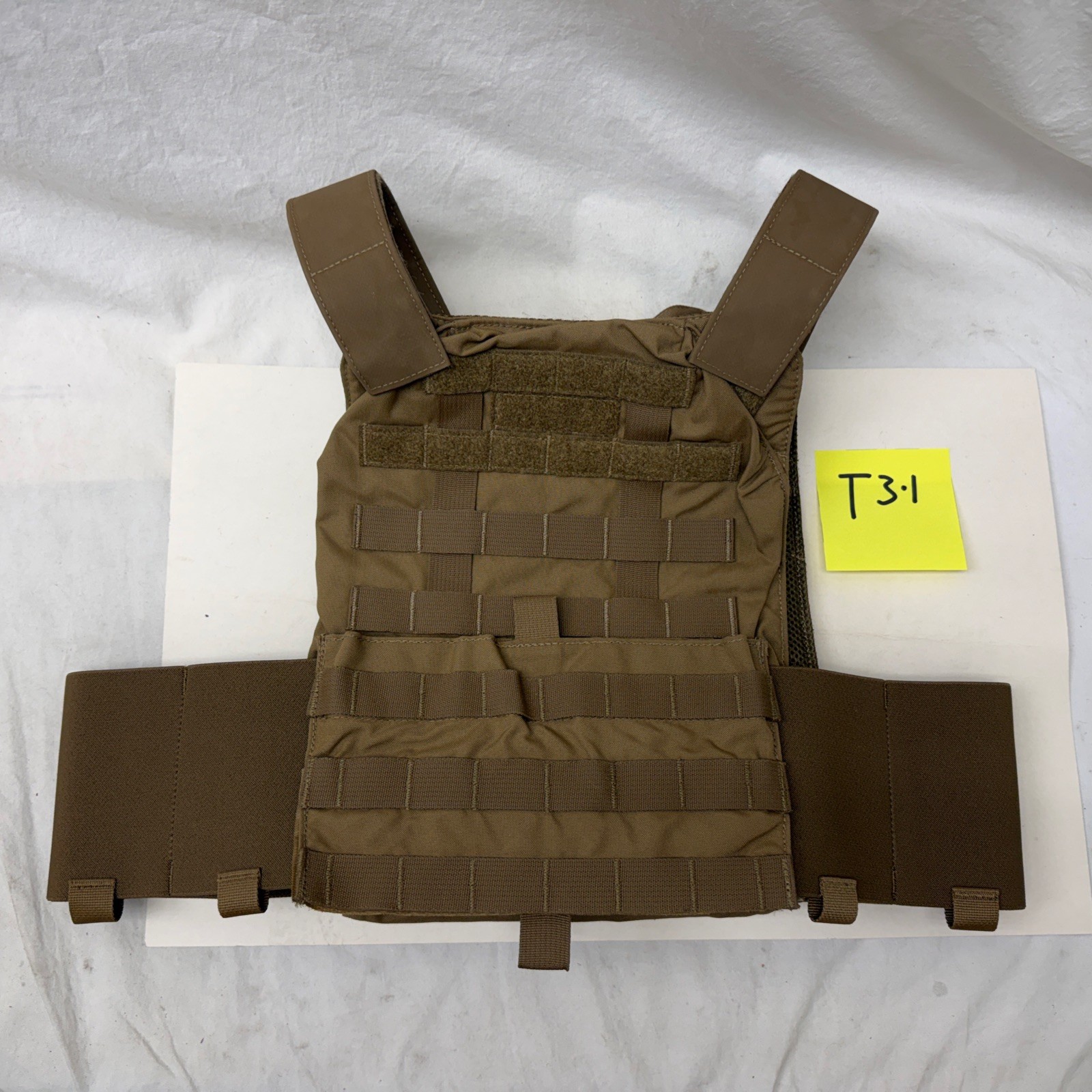 T3 Trident Geronimo Plate Carrier Large W/ Velocity Cummerbund Coyote #T3.1