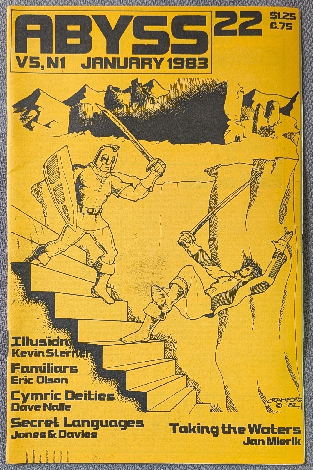 Abyss #22 Nalle 1983 Rare D&D RPG Fanzine "Taking the Waters" Adventure Module