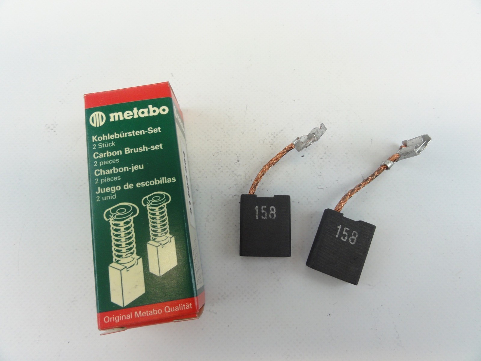 Metabo 316033840 Carbon Brush Set-New Genuine OEM-For W2230 W2280 W2530 Grinder