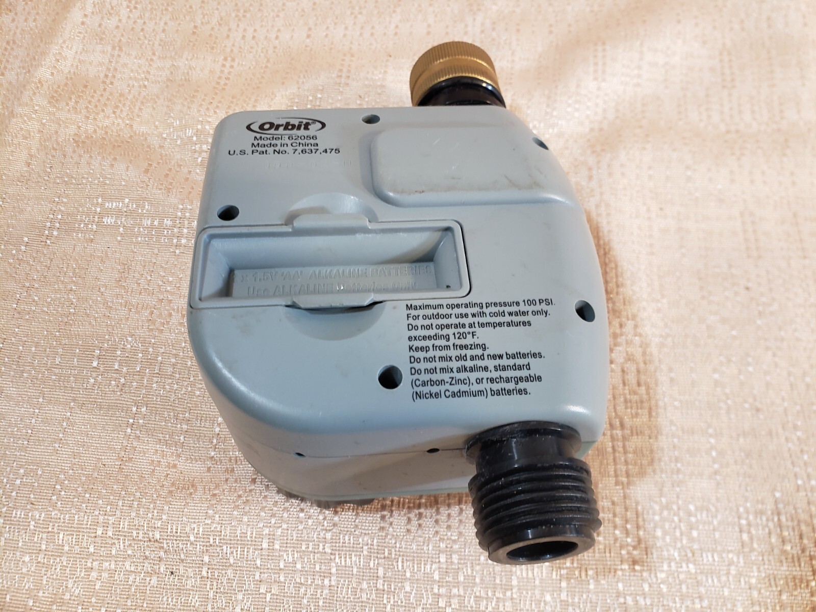 Used ORBIT 1-Port 62056 Digital Hose Faucet Timer Programmable with Display