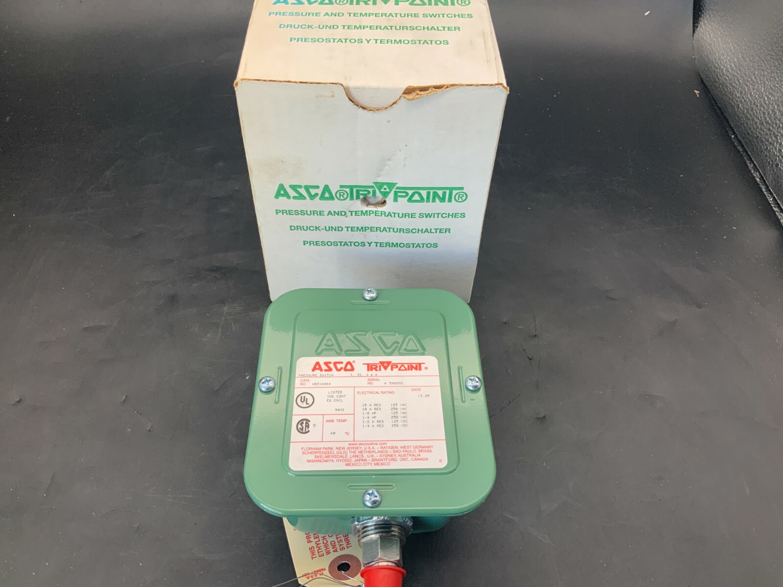 Asco HB31A464 Pressure Switch 3, 3S, 4 & 6