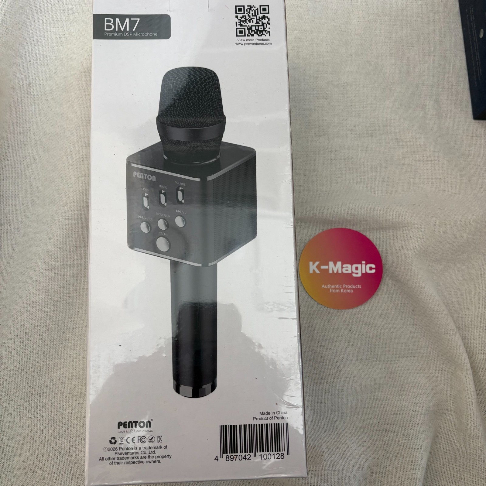 Penton BM7 Bluetooth Karaoke Mic TWS Duet Dynamic Wireless Microphone
