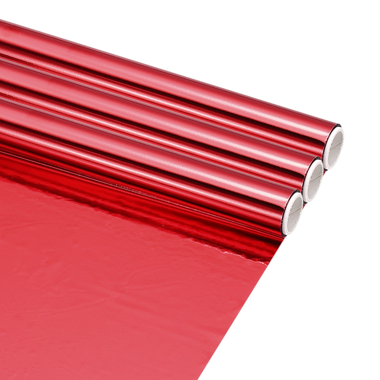 3Pcs Red Hot Stamping Heat-Activated Foil Roll, 6" W x 3ft l