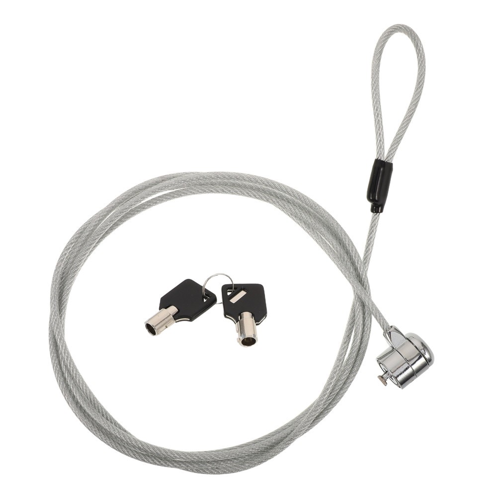 Reusable Zinc Alloy Laptop Cable Lock with Key Portable Home Security Device
