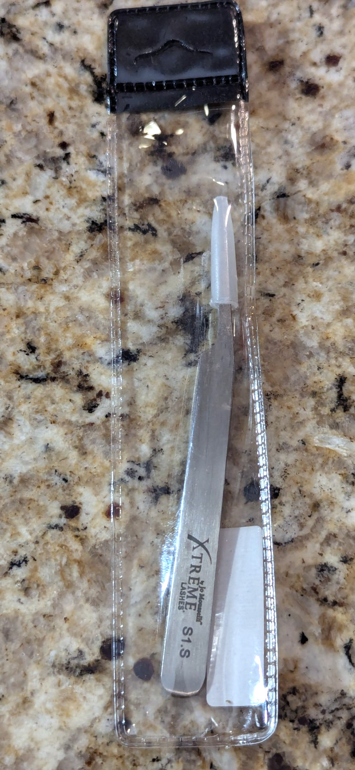 Jo Mousselli Xtreme S1-S Signature Curved Tweezers for Eyelashes 12CM