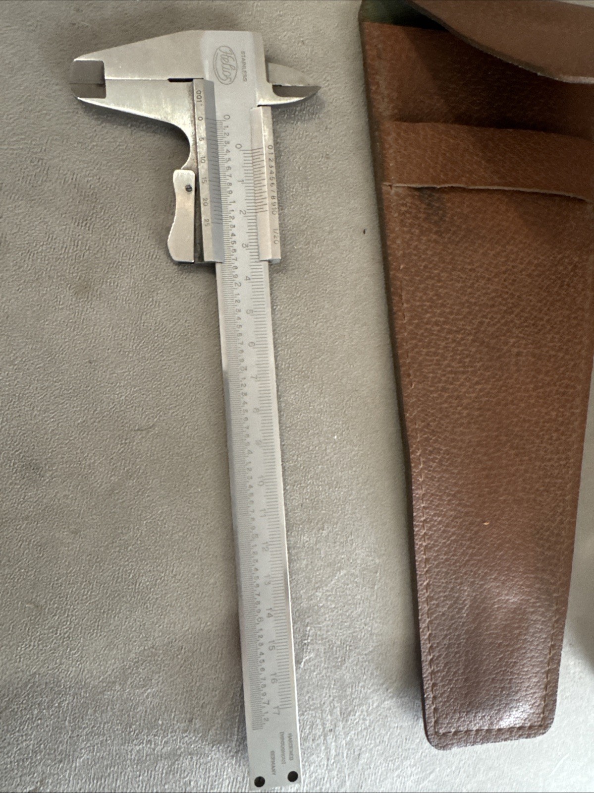 Helios Stainless Steel Vernier Caliper Germany Graduation 0.001 in