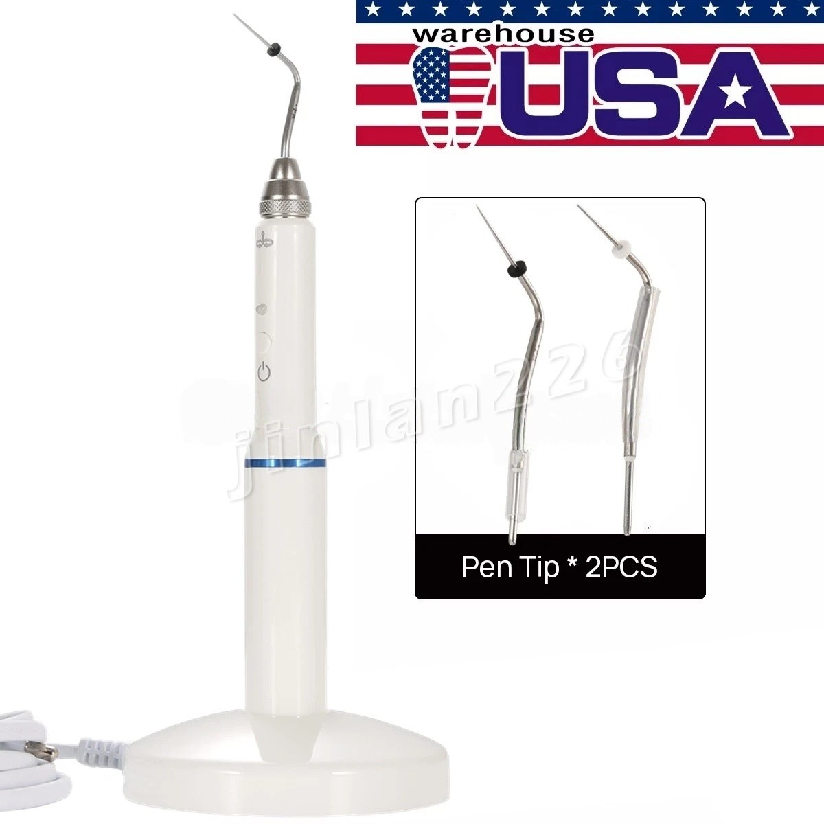 Dental Endodontics Heated Pen Endo Gutta Percha Obturation System 2 Heating Tips