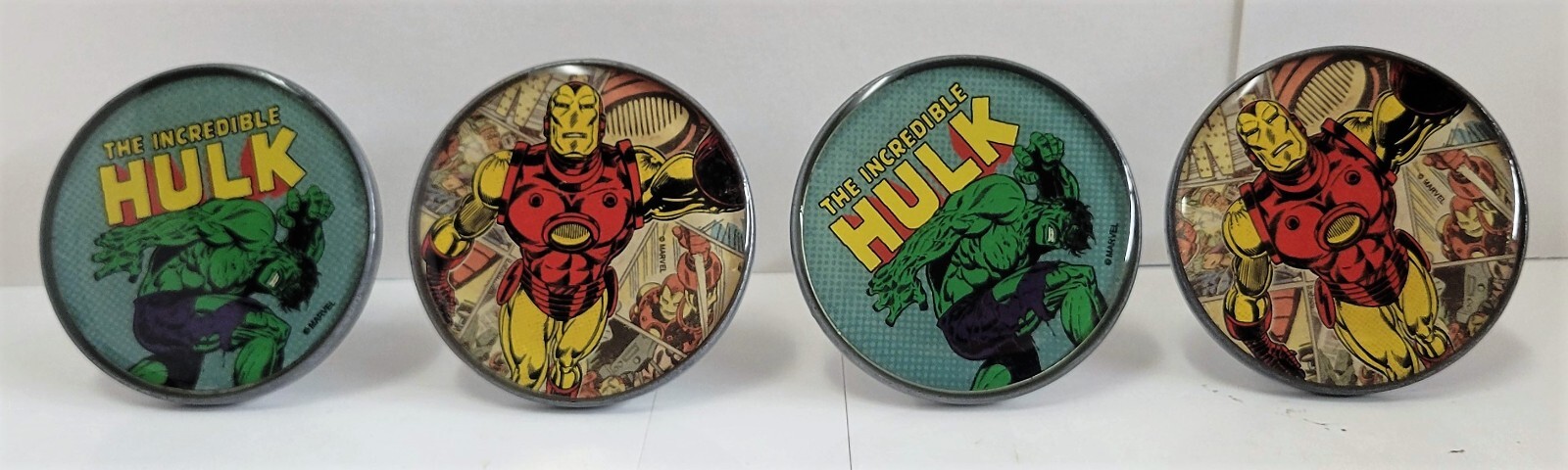 Marvel - Iron Man & Hulk 1(7/8)" Cabinet Knobs (Set of 4)