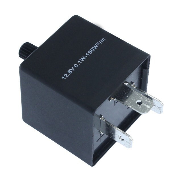 12v Adjustable Flasher Relay  For LED Lights 12 vdc Volt DC
