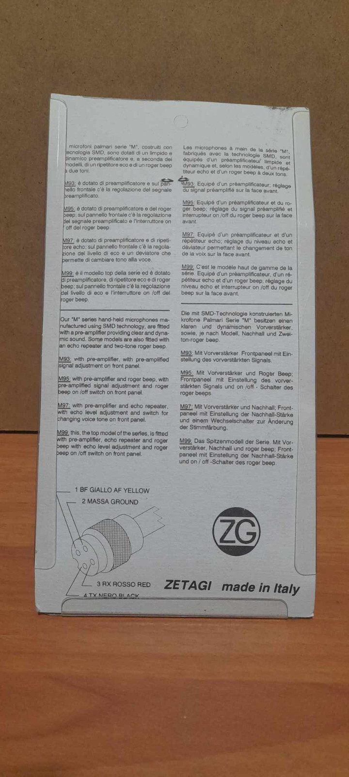 Zetagi M 99 Echo CB Microphone + Roger Bleep