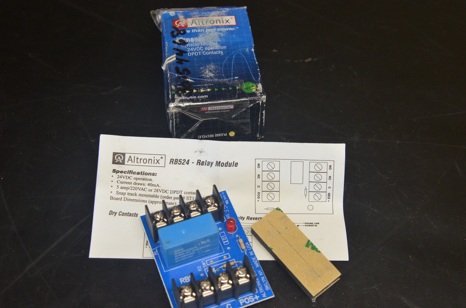 (2) Altronix  RB524-Relay Module  24VDC      (3-D)