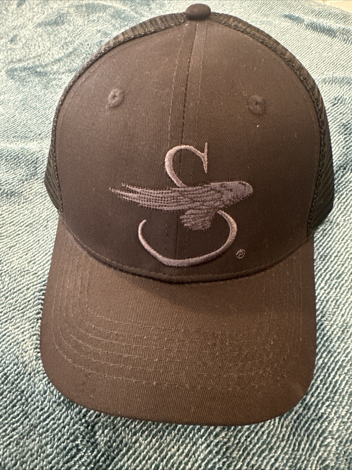 Sikorsky Flying S Blackout Trucker Hat