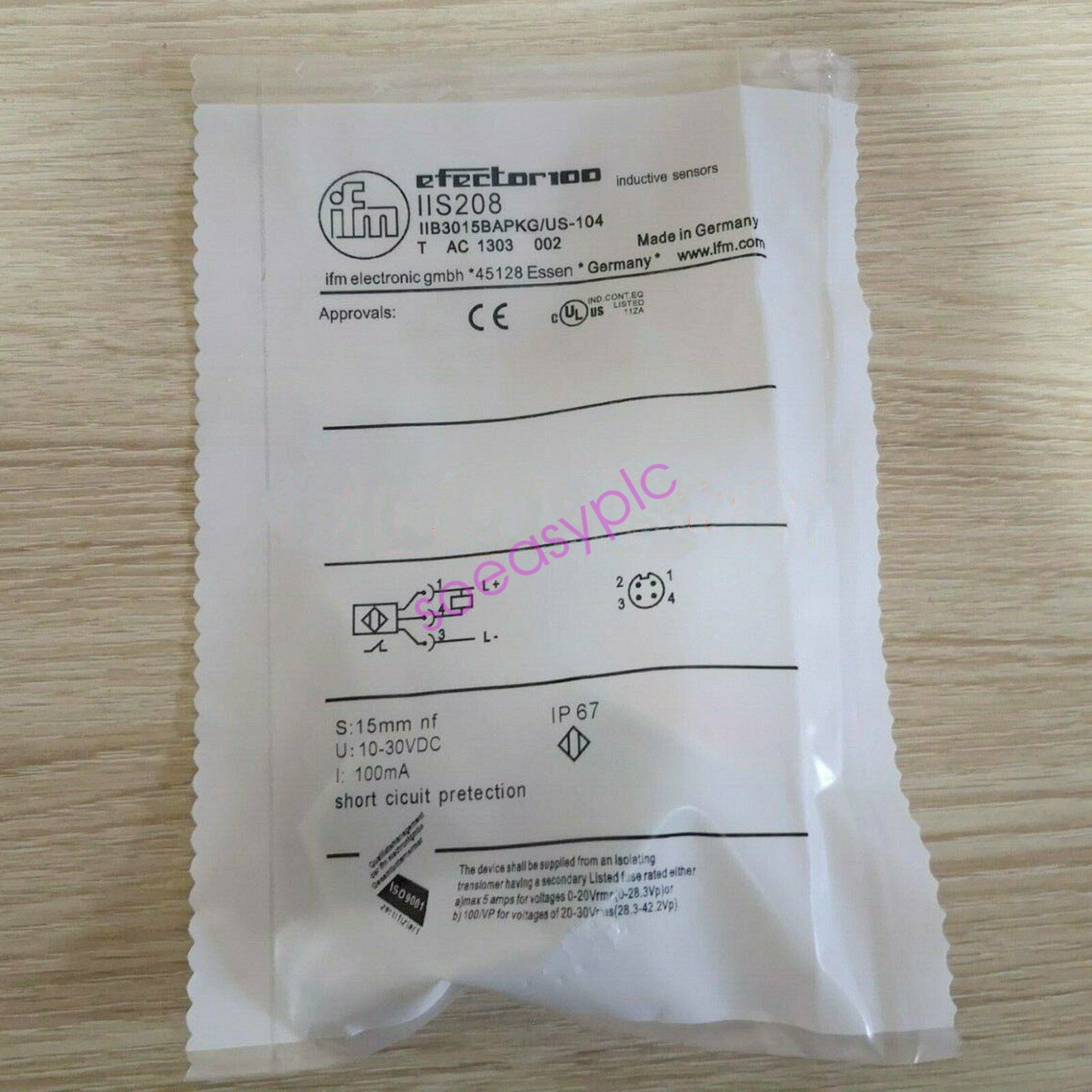 IFM IIS208 IIS3016BAPKG/US-104 Proximity Sensor New #