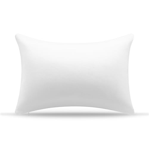 12 × 20 Throw Pillow Memory Foam Pillow Insert - 12x20 Inch White Pack of 1