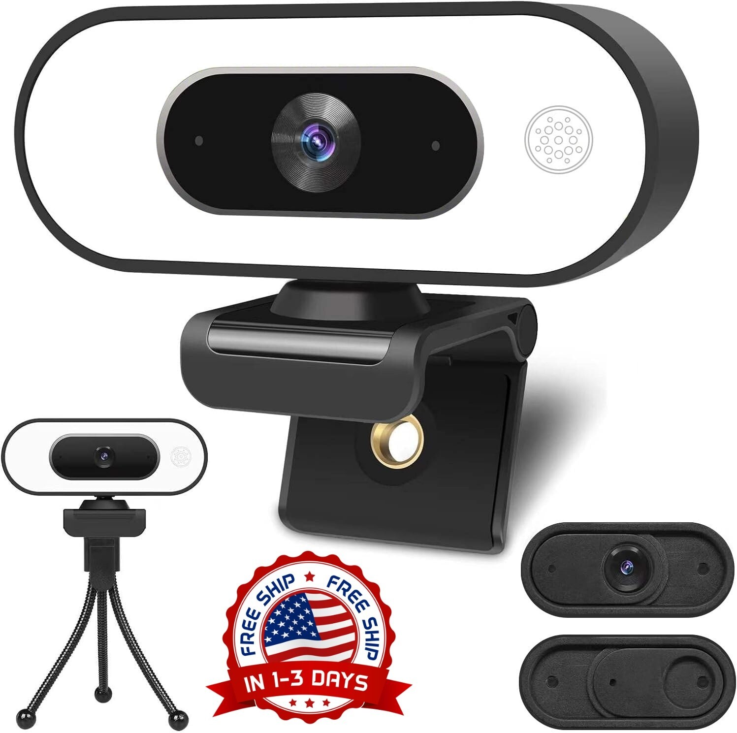 Camara Web USB HD Para Computadora PC Laptop Video Confencias Con Mic y Trípode
