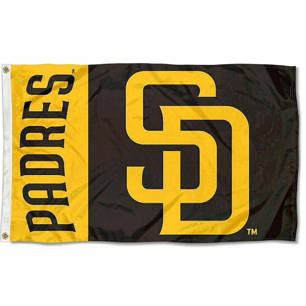 SAN DIEGO PADRES 3'X5' FLAG/BANNER **100% FULL COLOR ON BOTH SIDES OF THE FLAG**