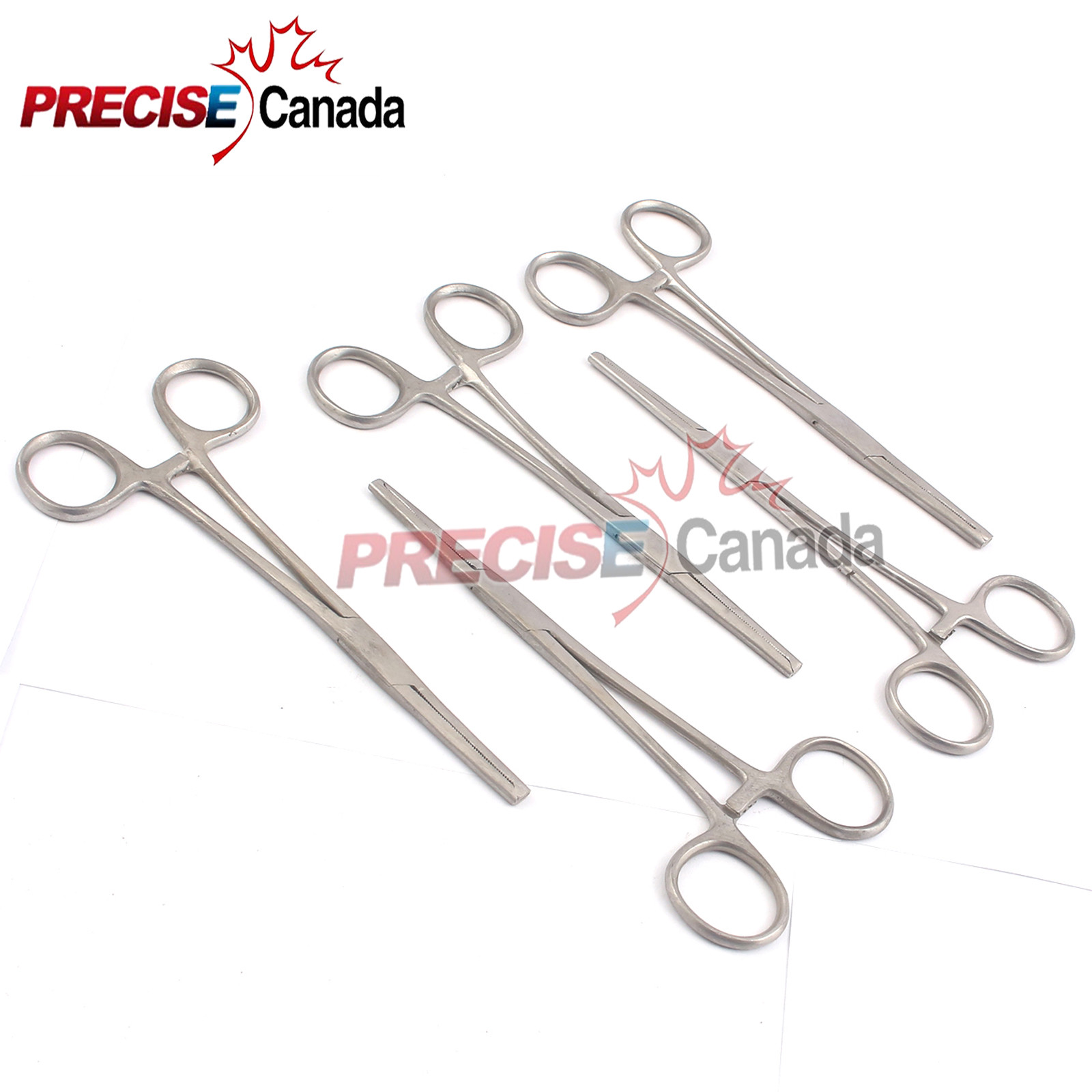 5 Pcs Kocher Hemostat FORCEPS 7" Straight, Teeth 1X2, Surgical Instruments
