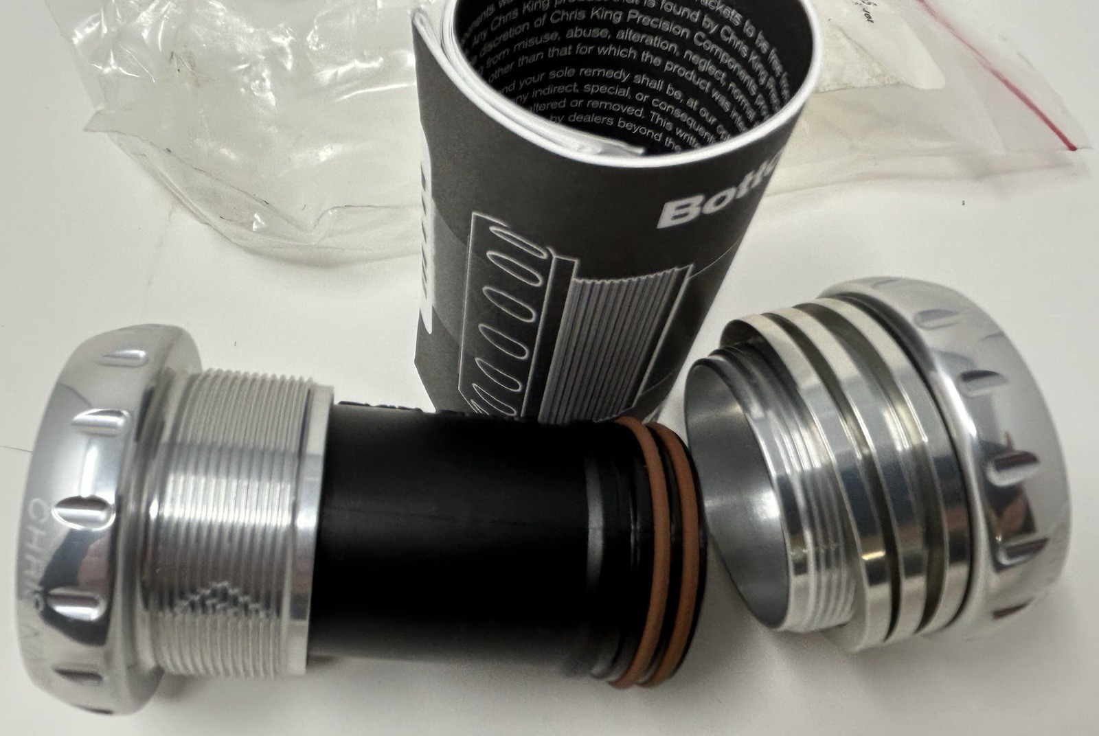 Chris King Bottom Bracket MTN BBA3S "A" Silver New B14