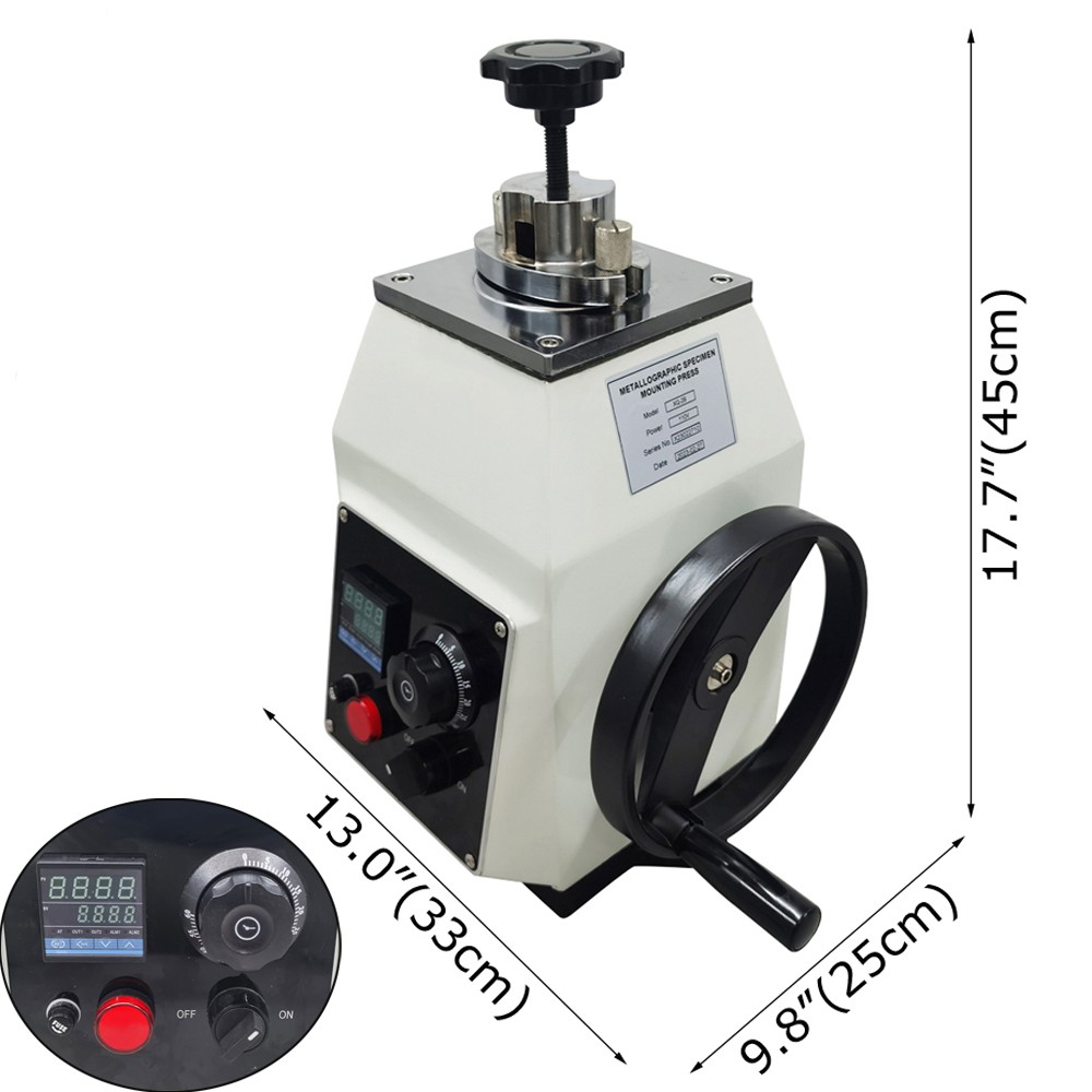 110V 45mm Diameter Metallographic Specimen Mounting Press Machine 650W