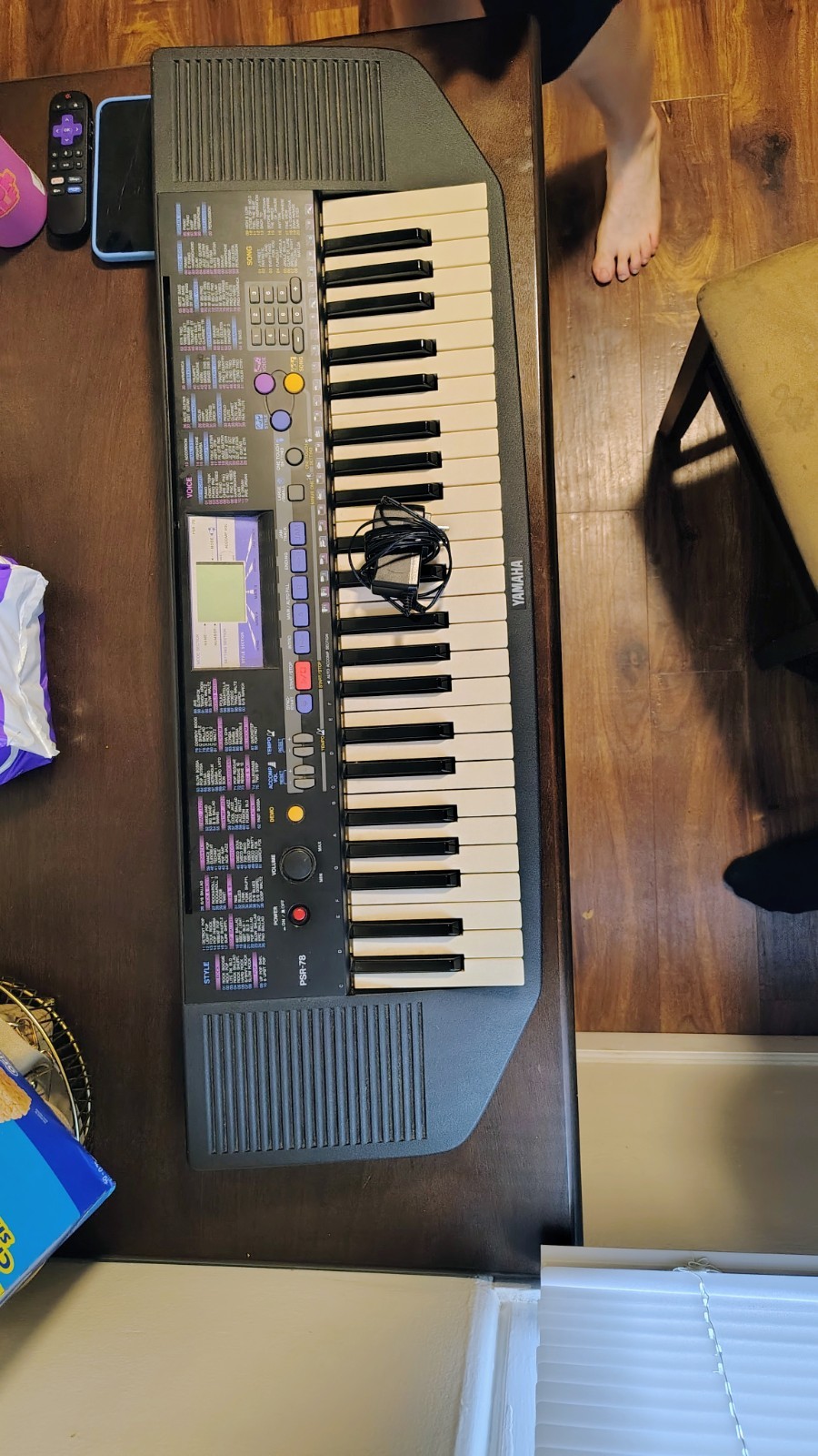 Yamaha PSR-78 Portatone electronic keyboard, 49 full-size keys.