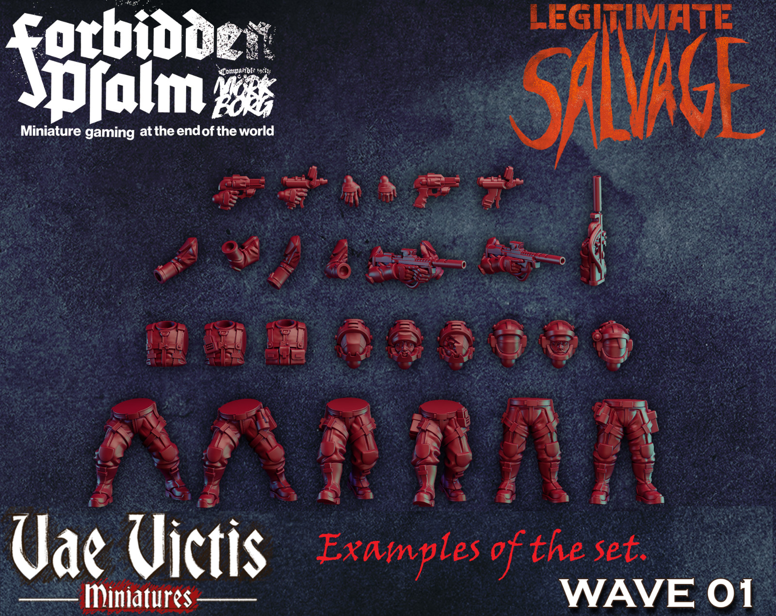 Vae Victis Miniatures Legitimate Salvage modular set X10 D&D Stargrave Planet28