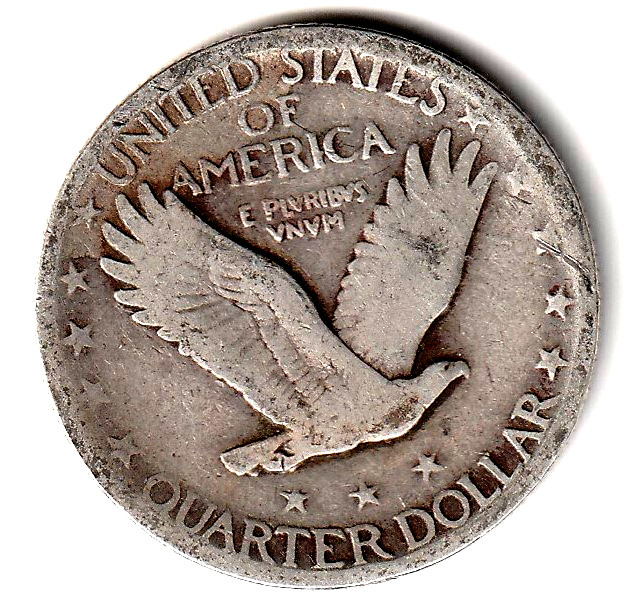 1925 Standing Liberty Quarter vg