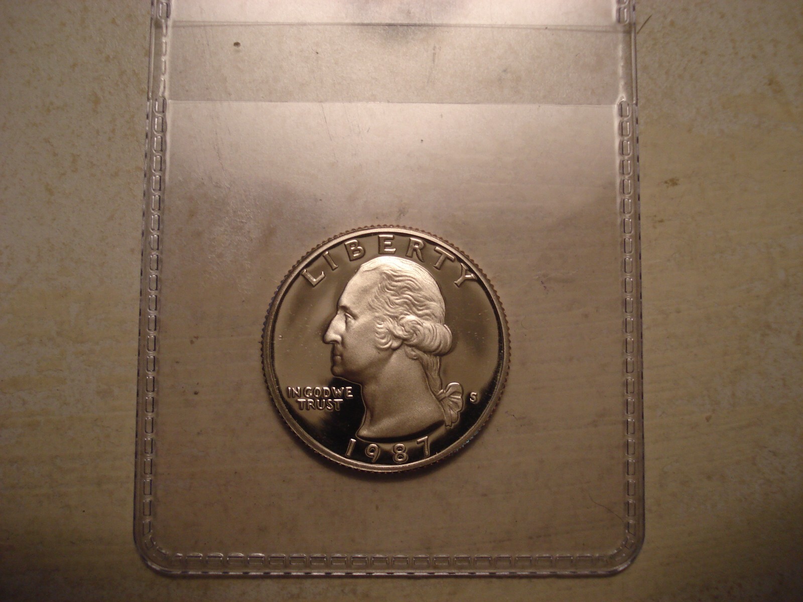 1987-S PROOF CLAD WASHINGTON QUARTER