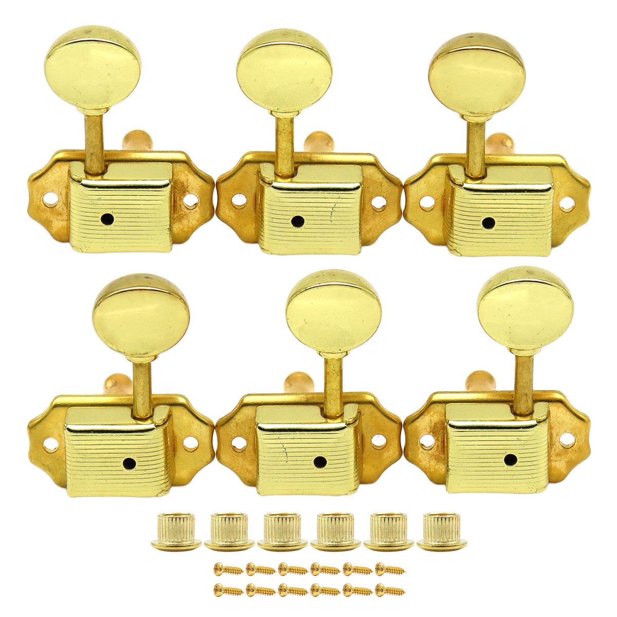 3L3R Gold Vintage Electric Guitar Tuning Pegs Machine Heads for LP or Acoustic