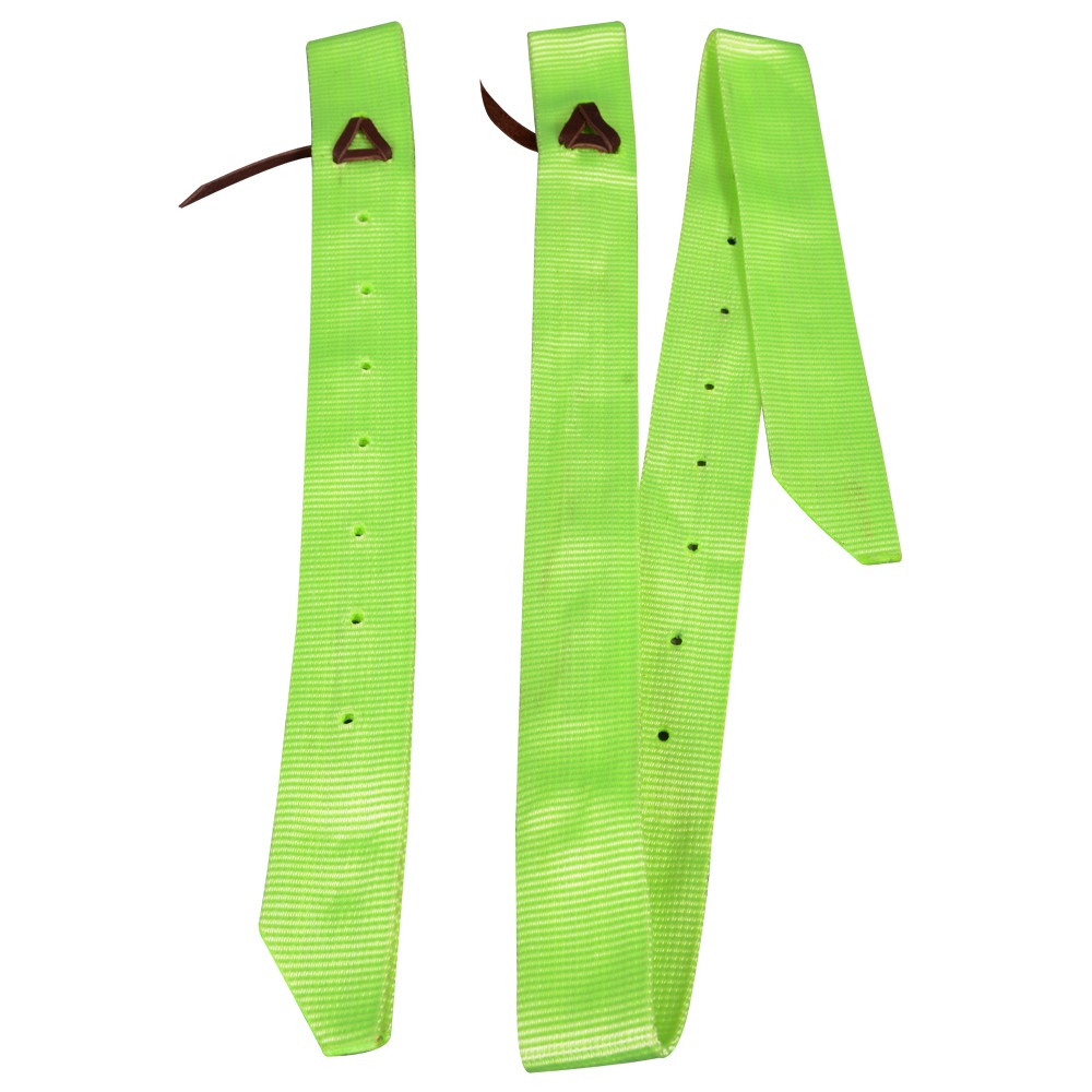 Hilason Black Nylon Western Cinch Tie Strap Off Billet Set Trail Tack