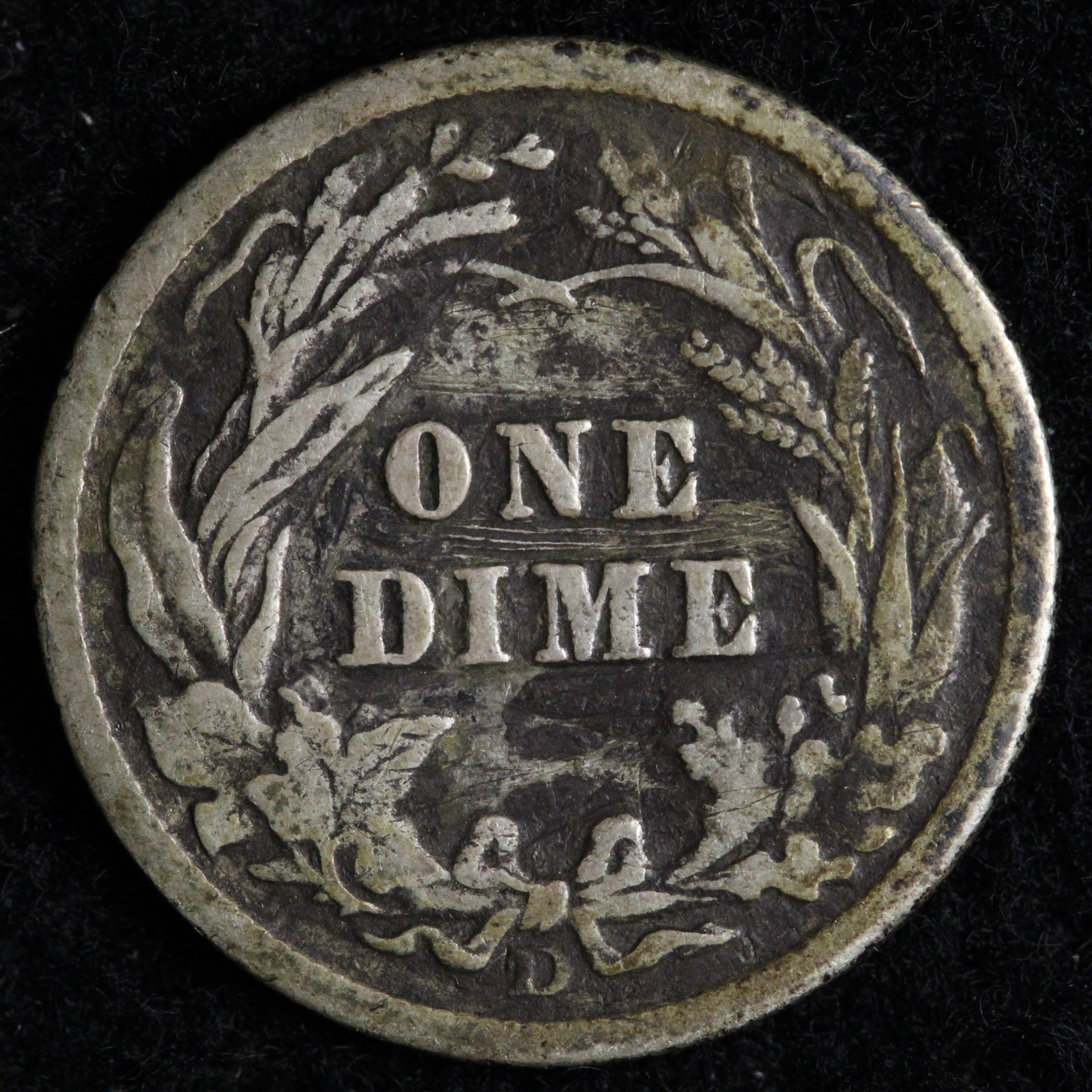 1910-D Barber Silver Dime XF E251 SUCE