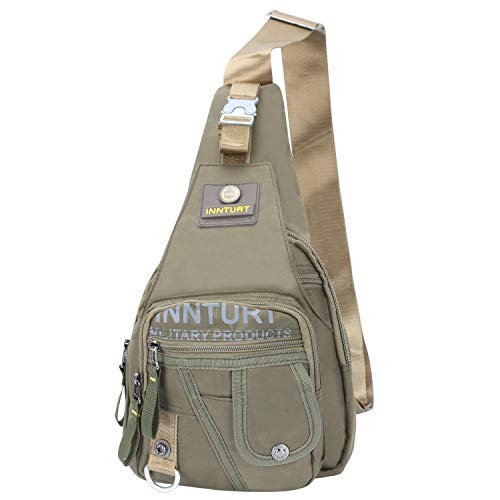 Innturt Nylon Sling Chest Bag Backpack Color Army Green
