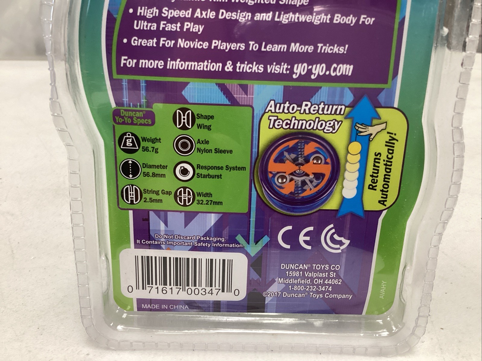 Yomega Spectrum High Pro Yo-yo & Duncan Reflex Auto-Return Yo-yo SEALED
