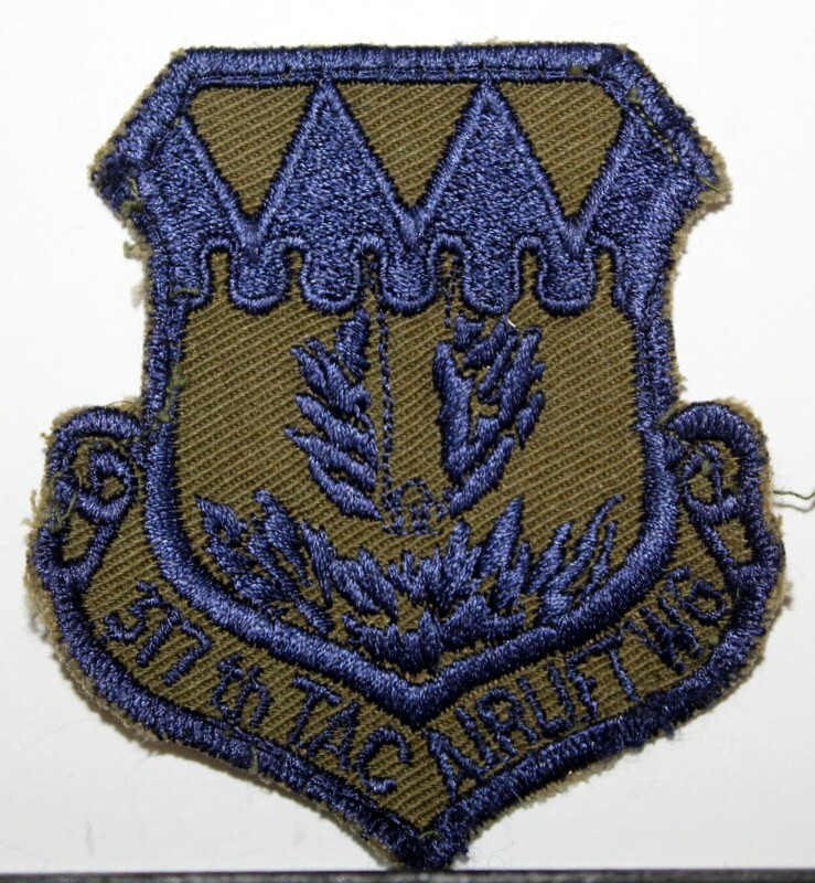 USAF Air Force 317th Tactical Airlift Wing Subdued Insignia Badge Emblem Patch