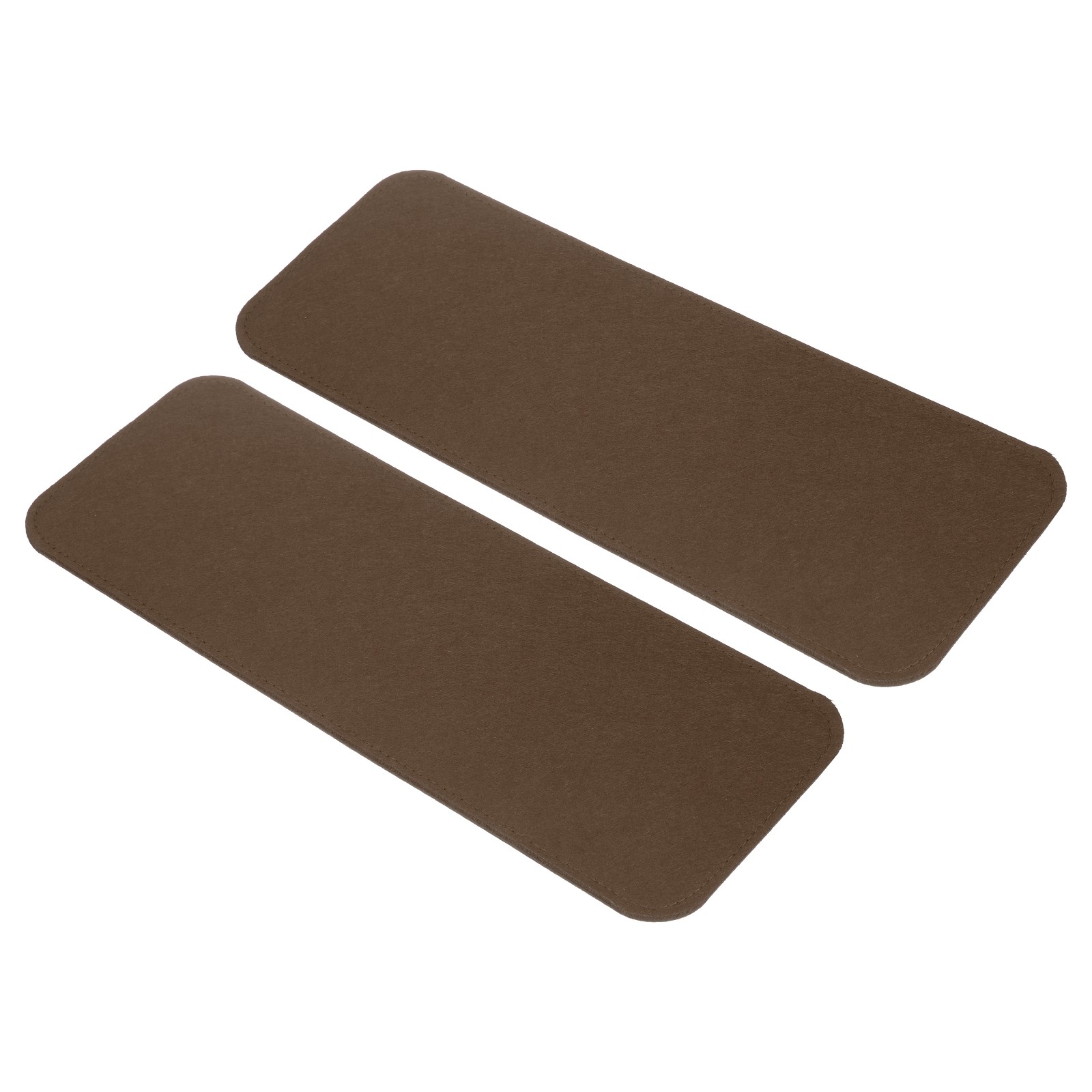 2Pcs Felt Base Shaper 13.8x5 Inch Rectangle Bag Bottom Shaper Pad Coffee