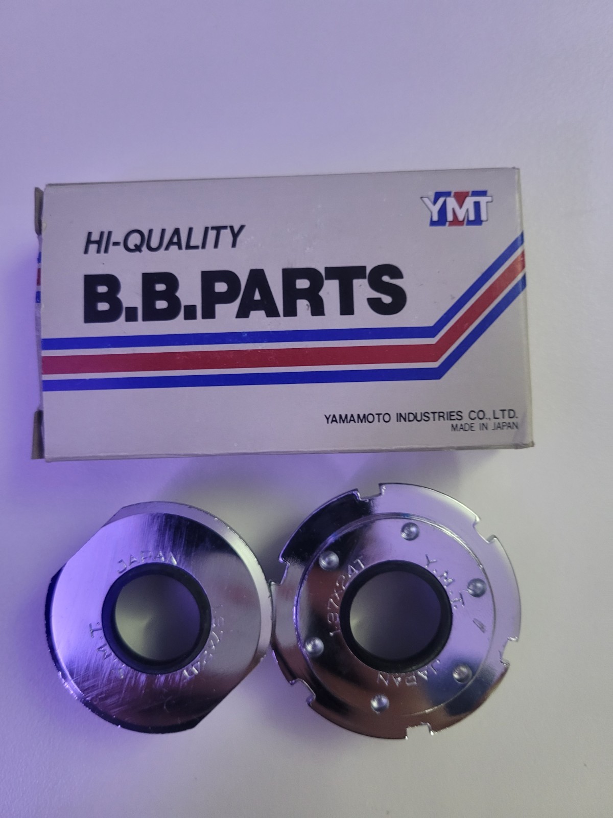 NOS Vintage YMT Yamamoto English Bottom Bracket Cup Set 1.37x24T Japan BMX
