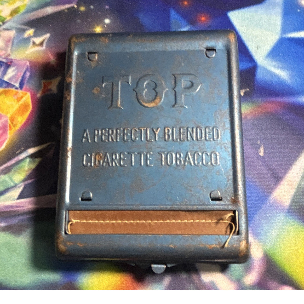 TOP Vintage Cigarette Rolling Machine Metal Tobacco Roller Case