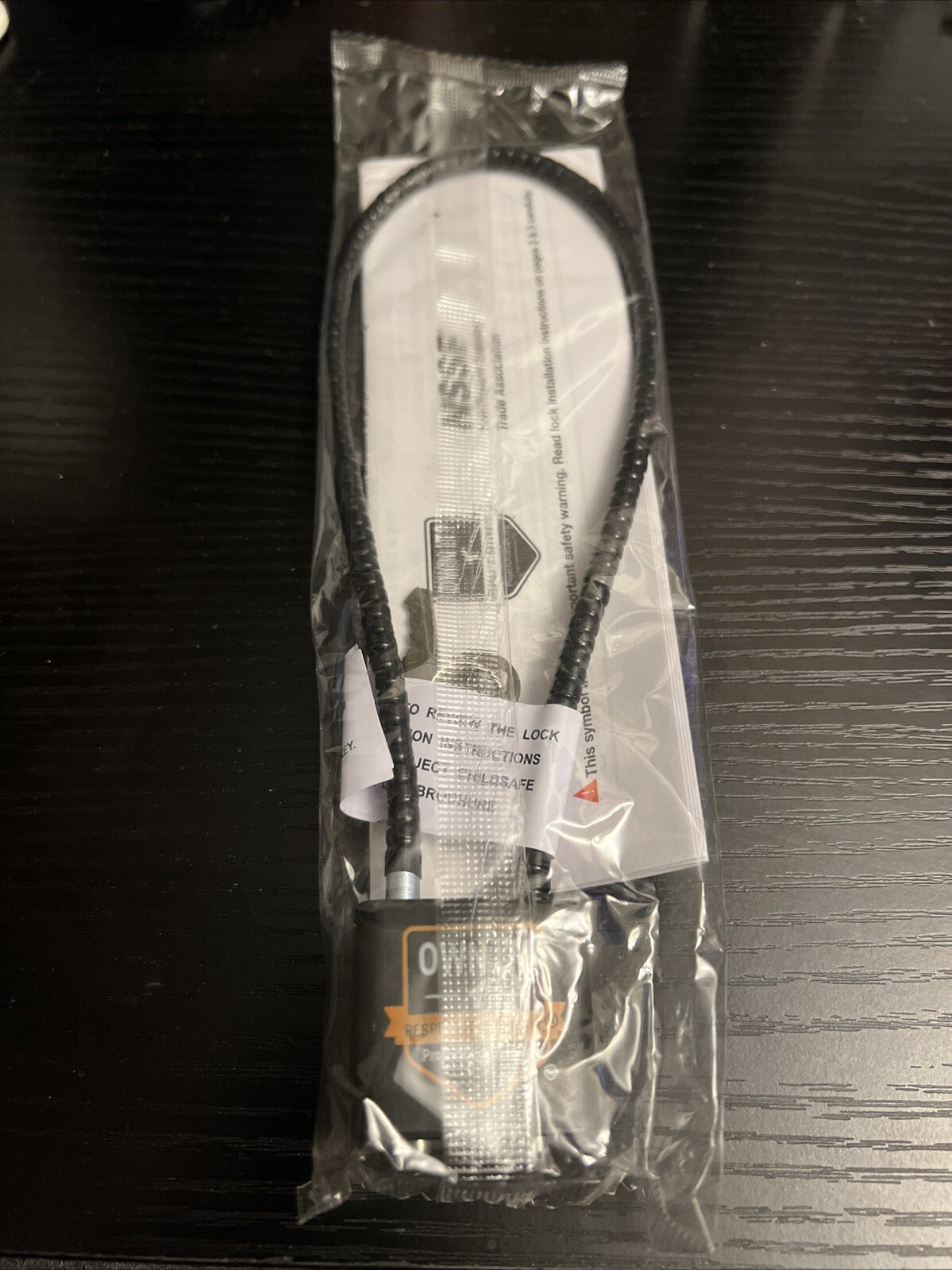 Project Childsafe Gun Lock NSSF, Inc R15sc3p 5255t Cable Lock With Key Brand New