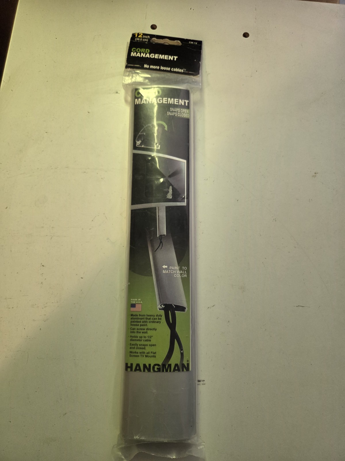 Hangman CM-12 Cord Management with Connector 12" x 2-1/4" x 1"