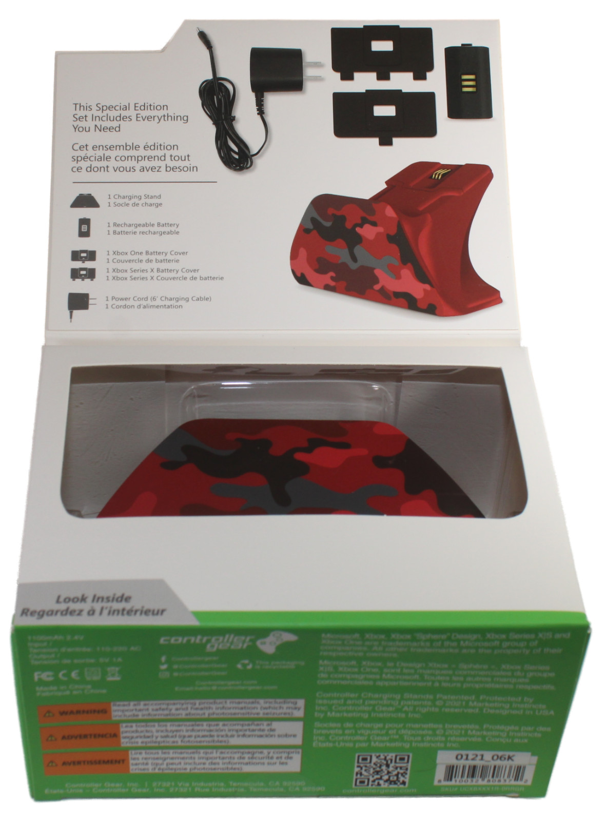 Controller Gear Daystrike Camo Universal Xbox Pro Controller Quick Charge Stand