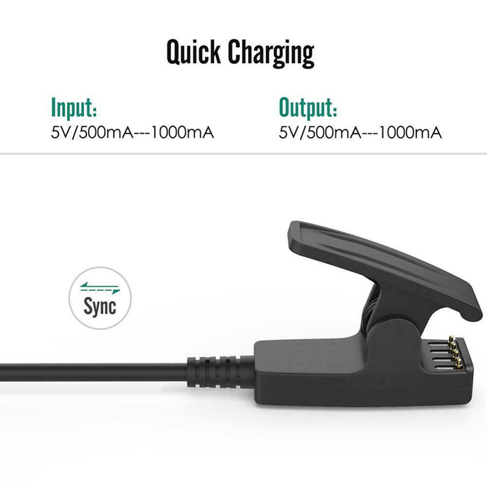 Charging Cable for Garmin Forerunner 235//230/630/735XT/Approach S20 Smart Watch
