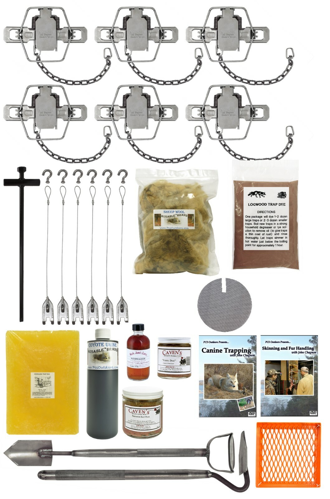 PcsOutdoors Standard Coyote Trapping Starter Kit