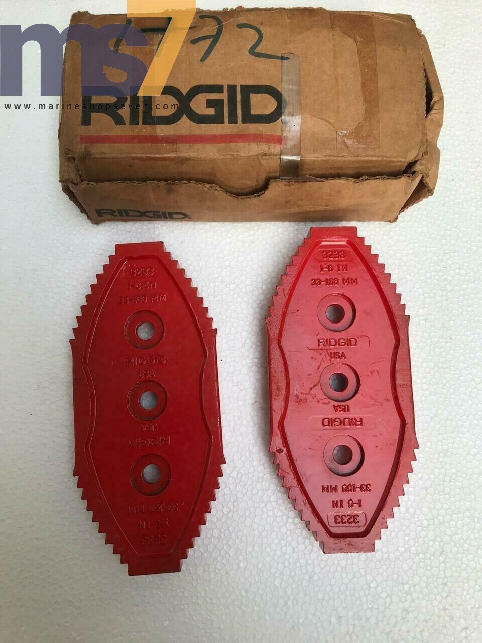 RIDGID 93060 SET OF JAWS FOR 3233 CHAIN TONG #NEW