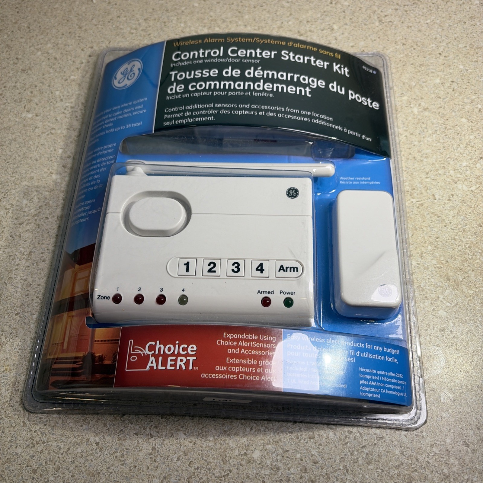 GE Wireless Alarm System Control Center Starter Kit  Choice Alert Security New