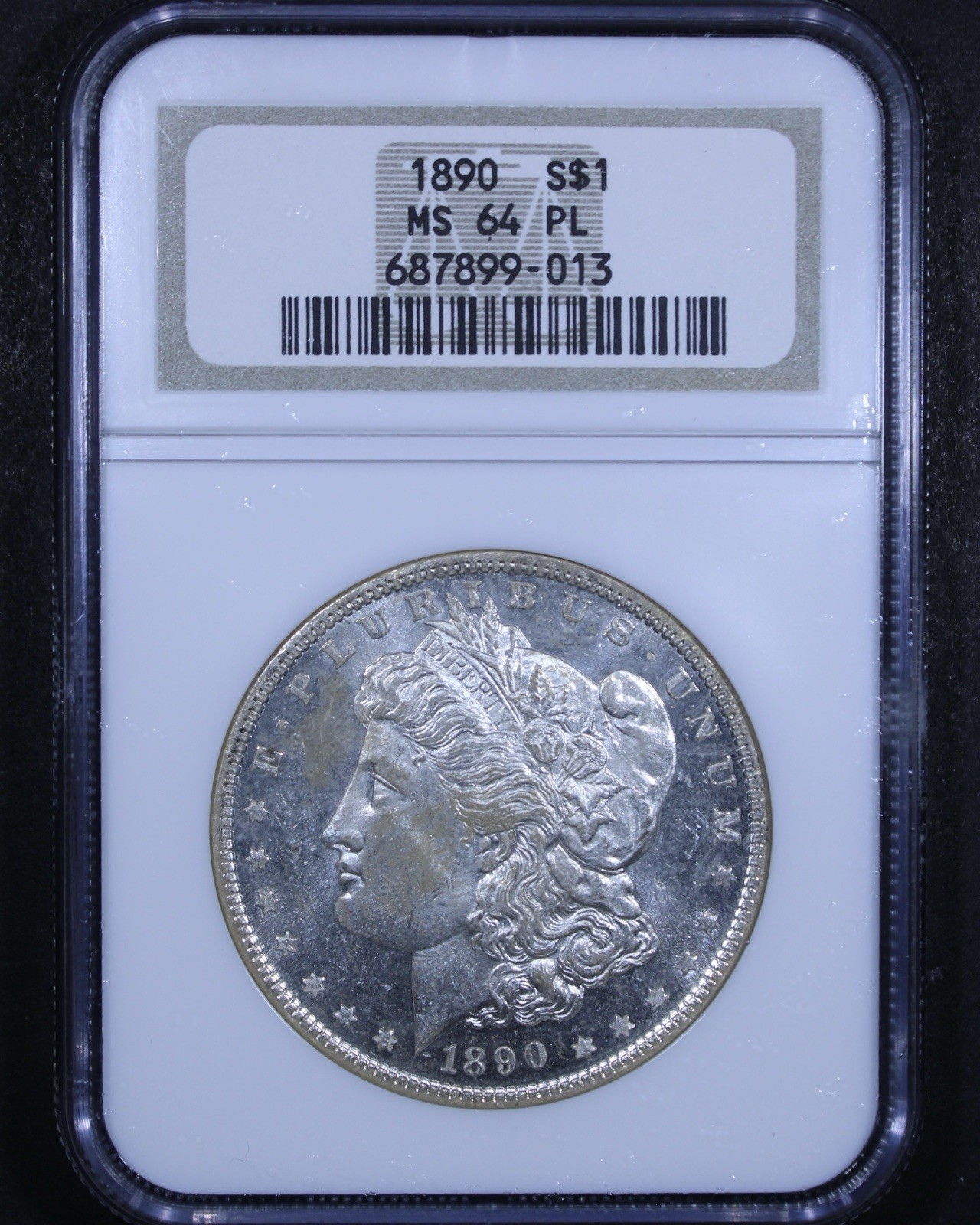 1890 Morgan Silver Dollar - $1 NGC MS64 PL - Proof Like - Tough Coin!