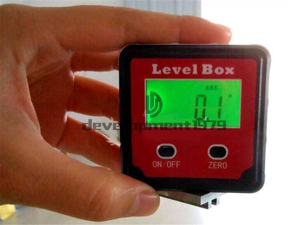 LCD Digital Protractor Angle Finder Bevel Level Box Inclinometer Meter Waterprof