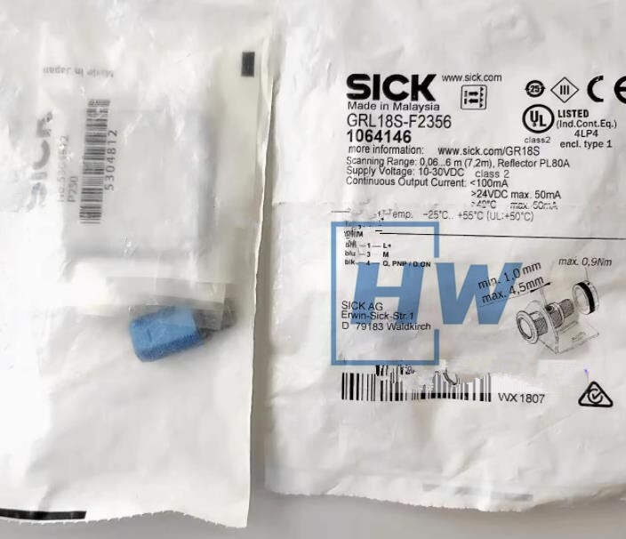 1Pc NEW Sick 1064146 Mirror Reflecting Photoelectric Sensor GRL18S-F2356