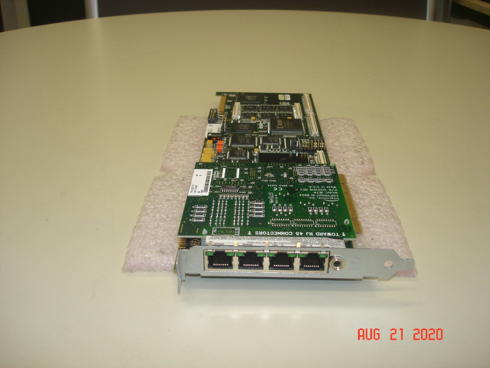 INTERVOICE 10001172 EVCD II 4 PORT PCI MODULE & 10001175 JET 4 DAUGHTER CARD