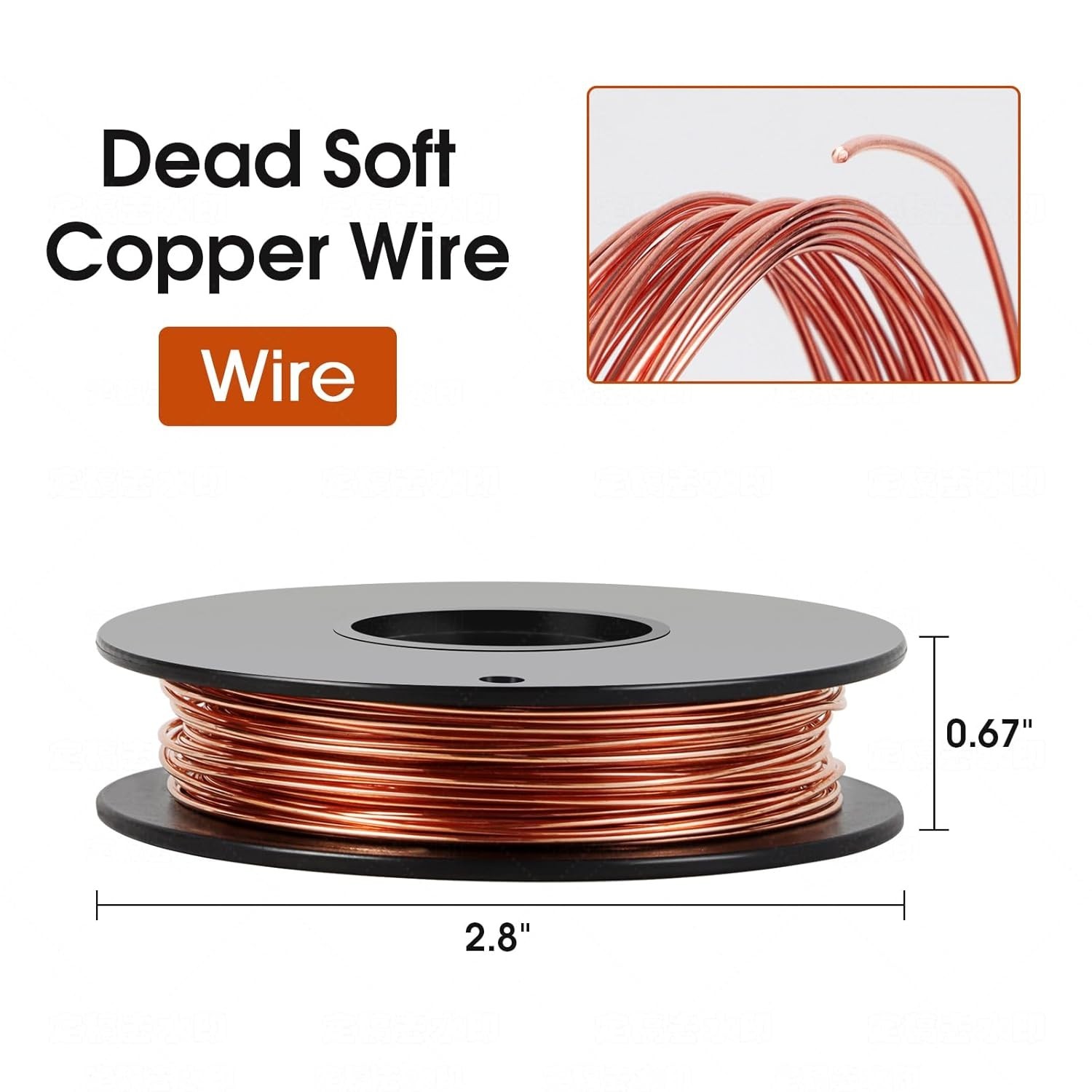 Flexible 5 oz 426 Feet Dead Soft Copper Wire for DIY Artwork & Electroculture