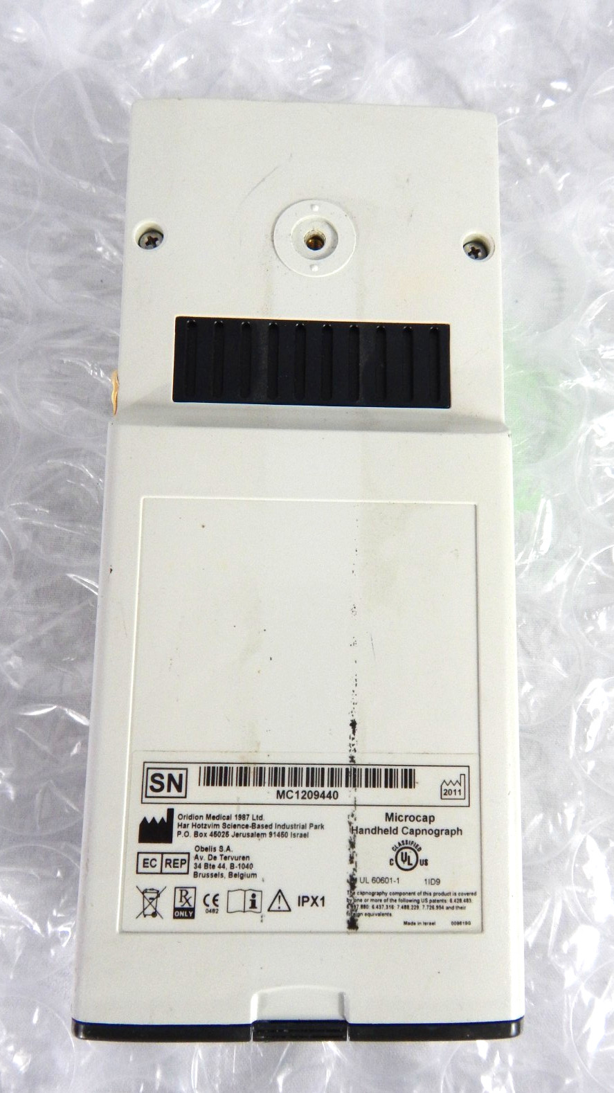ORIDION MICROCAP HANDHELD CAPNOGRAPH S/N 440